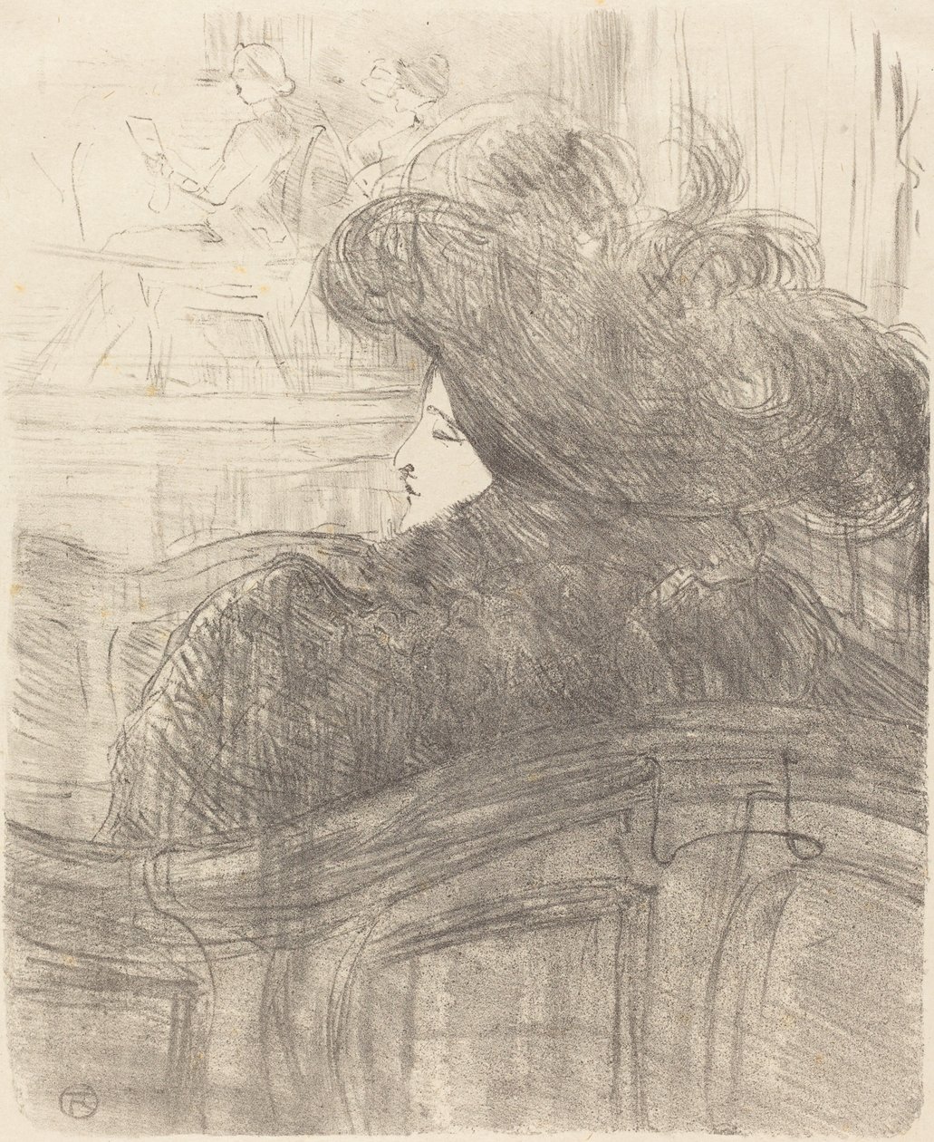 Cleo de Merode, 1896. autorstwa Henri de Toulouse Lautrec