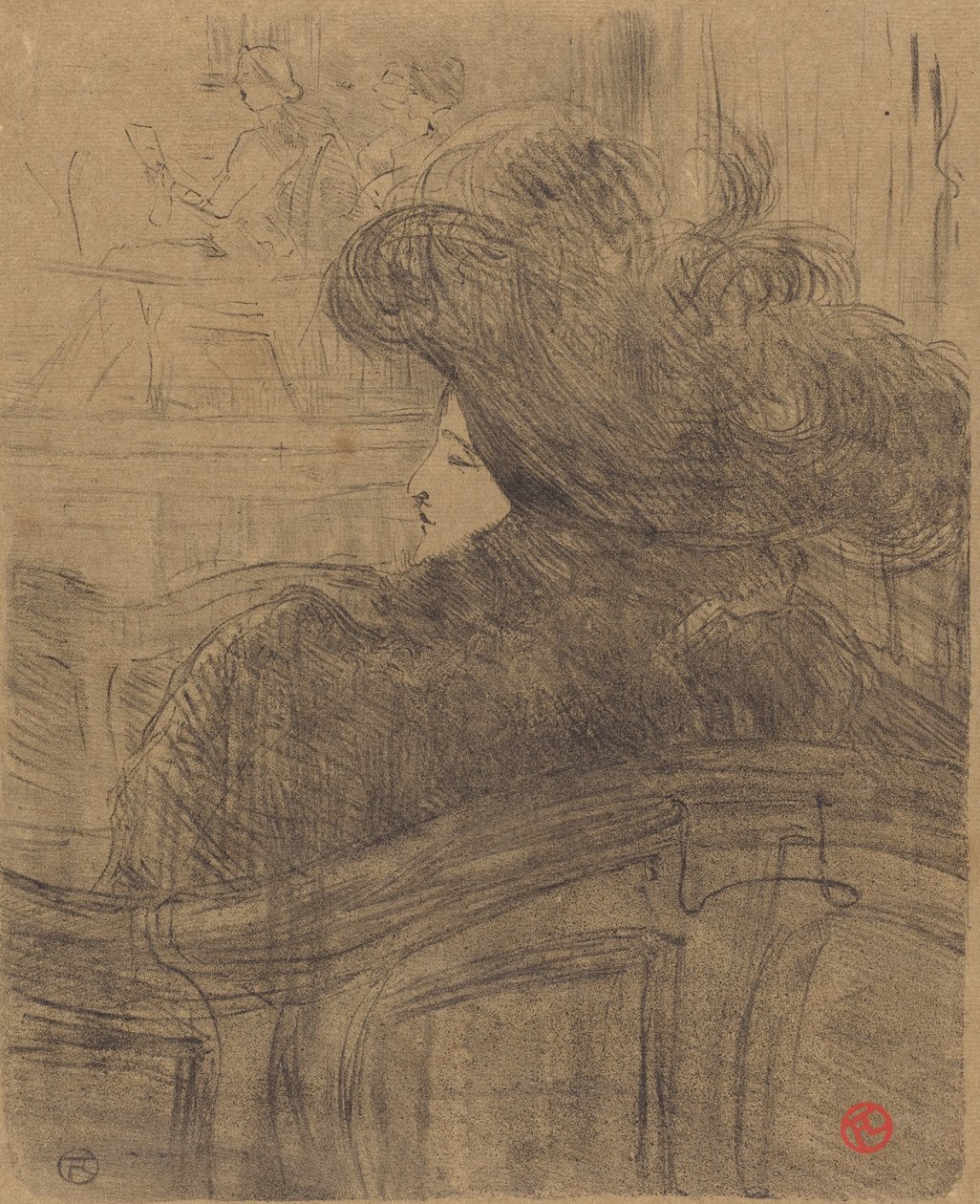 Cleo de Merode, 1896. autorstwa Henri de Toulouse Lautrec