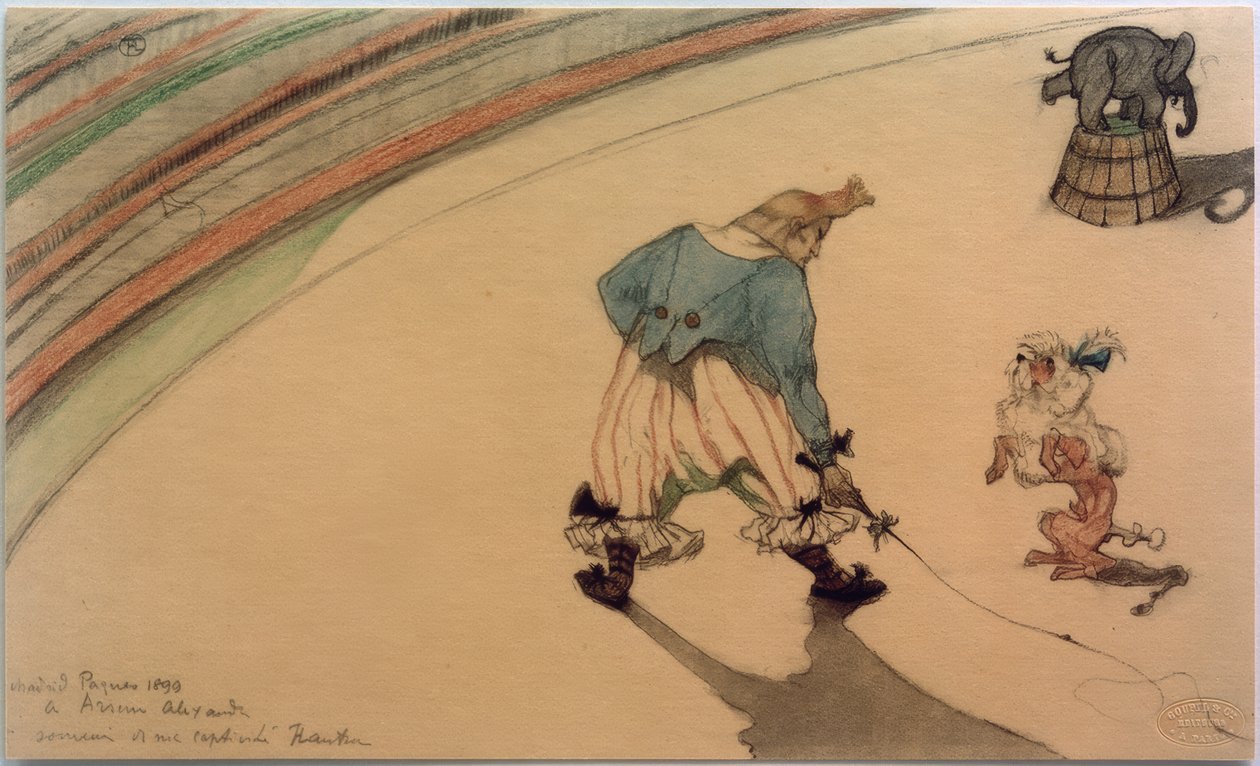 Trener klaunów autorstwa Henri de Toulouse Lautrec