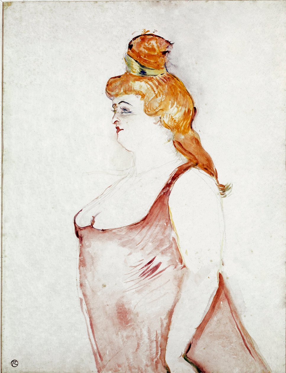 Cocyte w „Pięknej Helenie””. Rysunek Henri de Toulouse-Lautreca (Toulouse Lautrec autorstwa Henri de Toulouse Lautrec
