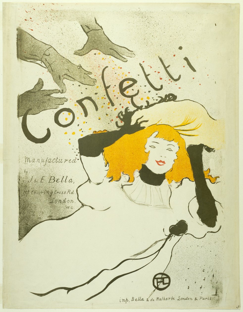 Konfetti autorstwa Henri de Toulouse Lautrec