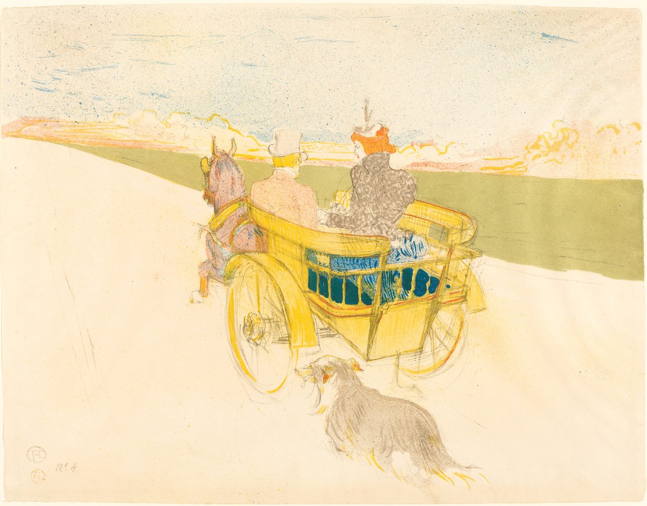 Wycieczka krajowa autorstwa Henri de Toulouse Lautrec
