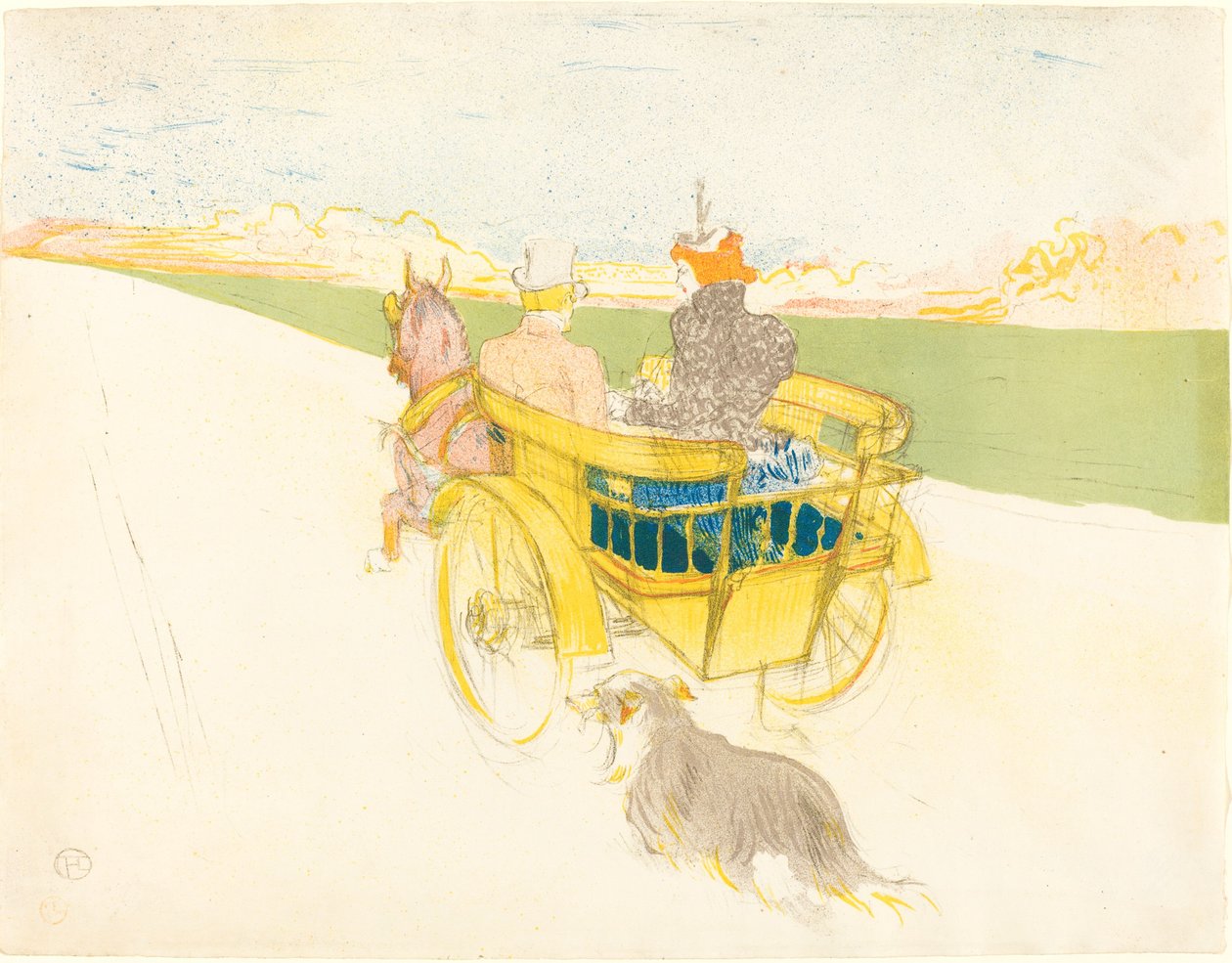 Wycieczka krajowa Wycieczka krajowa, 1897. autorstwa Henri de Toulouse Lautrec