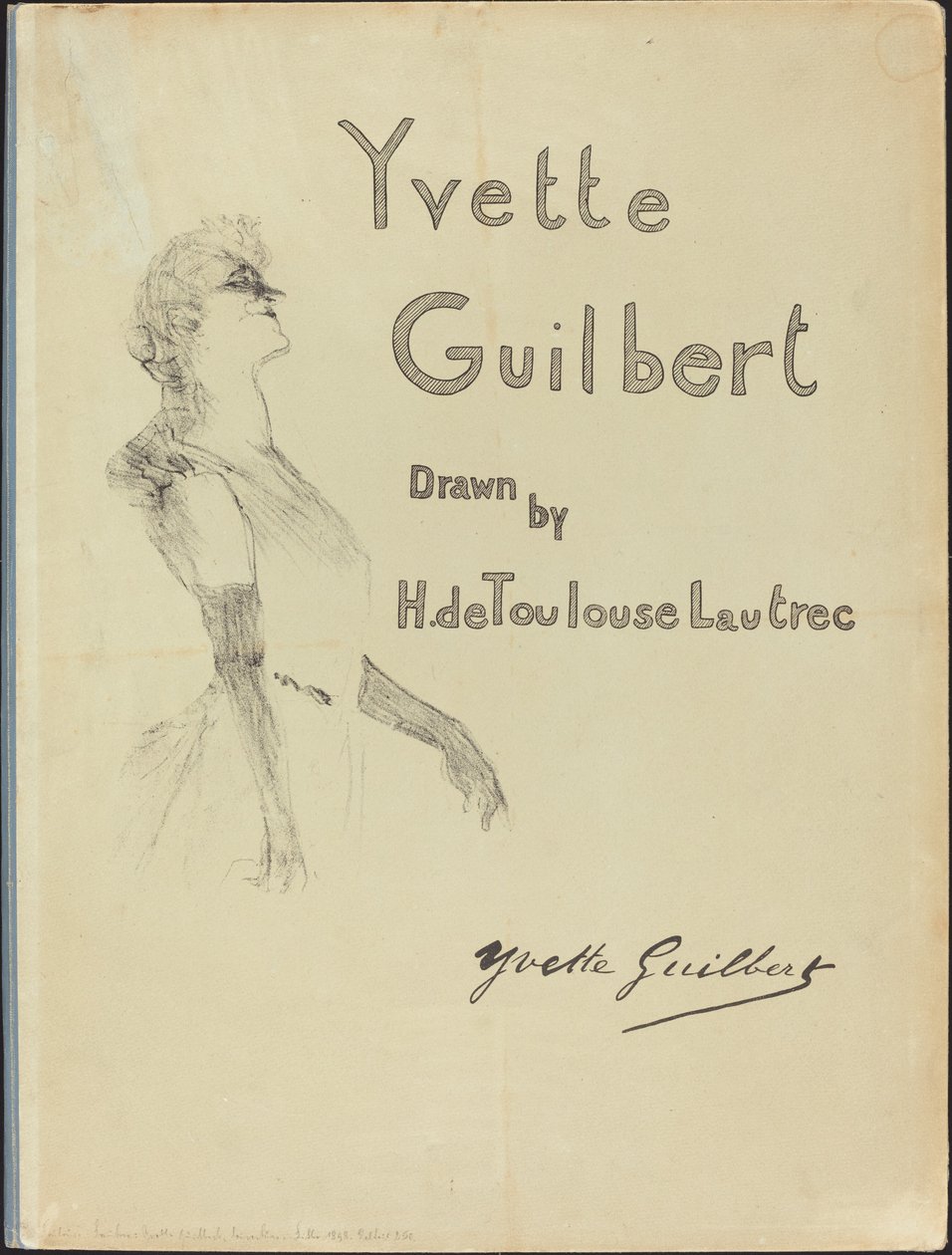 Okładka, Yvette Guilbert autorstwa Henri de Toulouse Lautrec