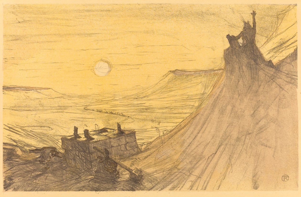 Okładka do filmu U podnóża Synaju, 1898. autorstwa Henri de Toulouse Lautrec