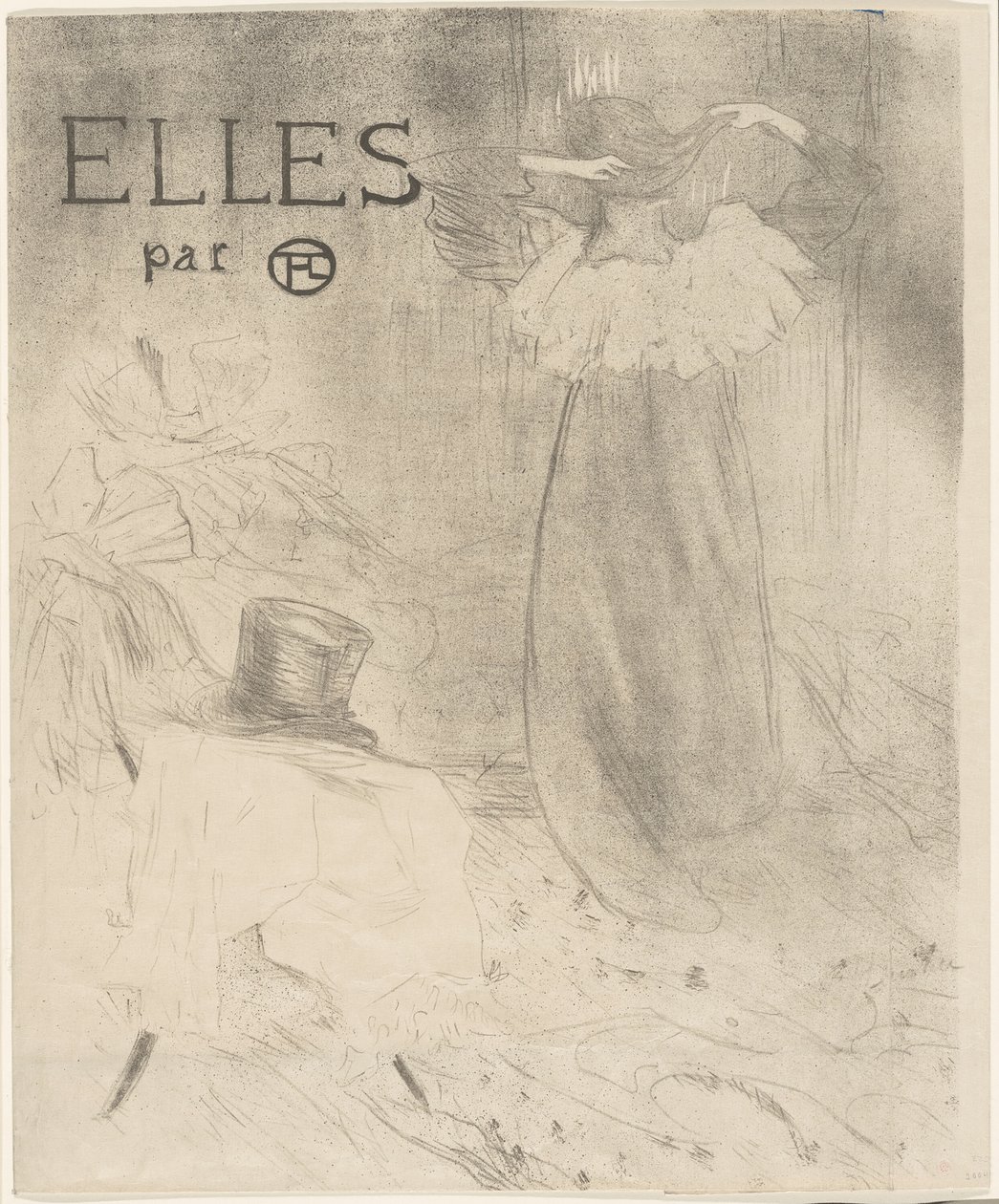 Okładka dla Elles autorstwa Henri de Toulouse Lautrec
