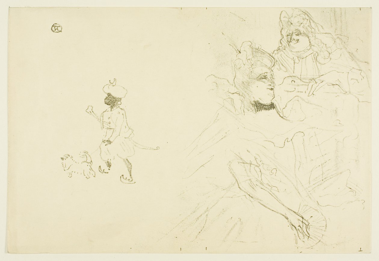 Okładka dla przykładu zakochanej Ninon de Lenclos autorstwa Henri de Toulouse Lautrec