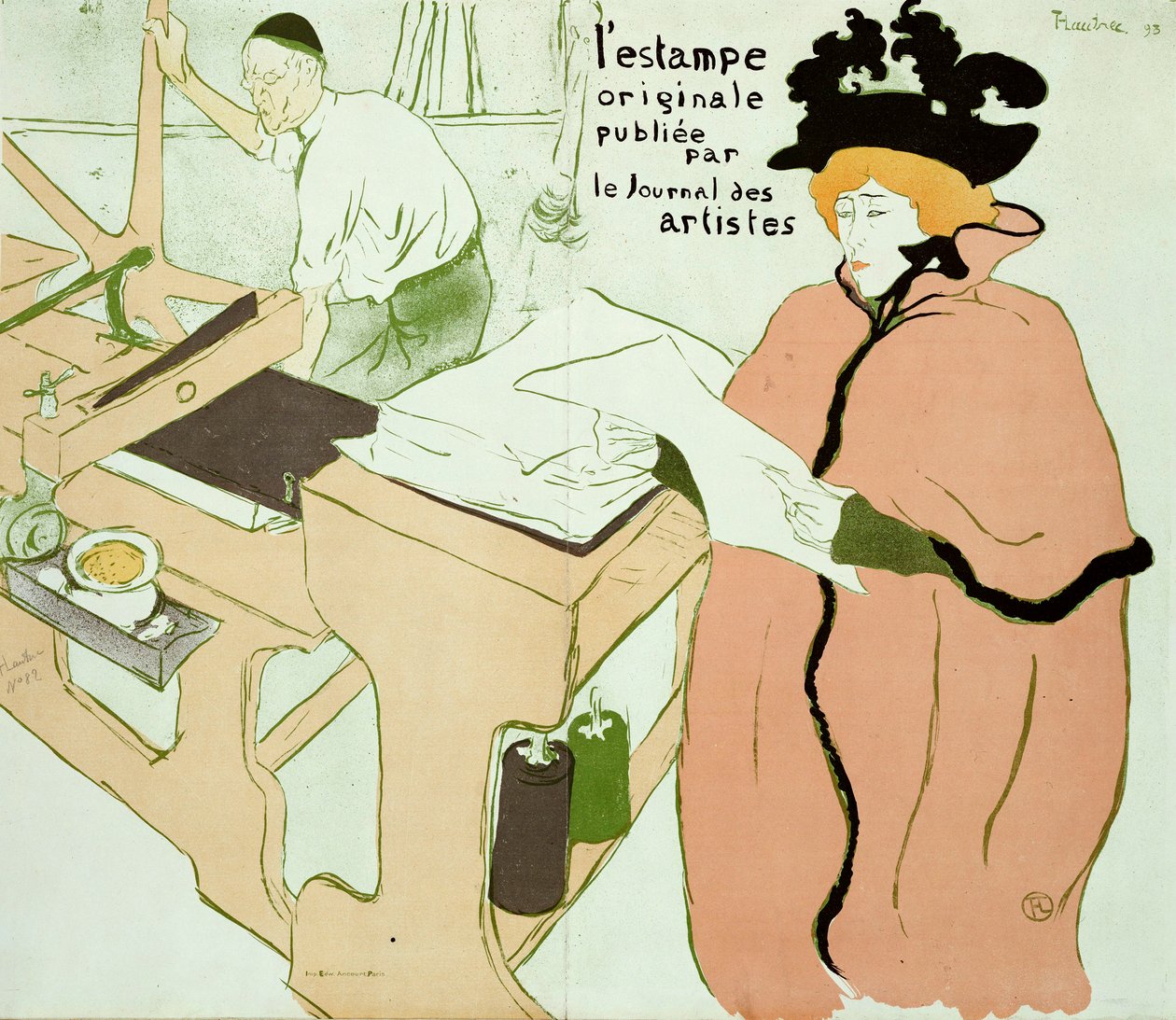 Okładka do „l”Original Print”, 1893 autorstwa Henri de Toulouse Lautrec
