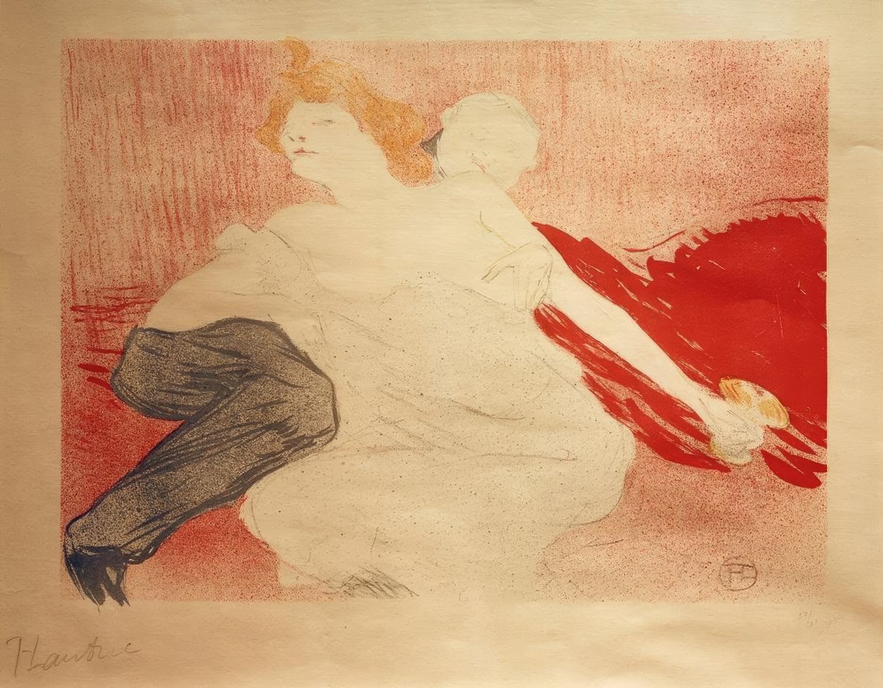 Rozpusta autorstwa Henri de Toulouse Lautrec