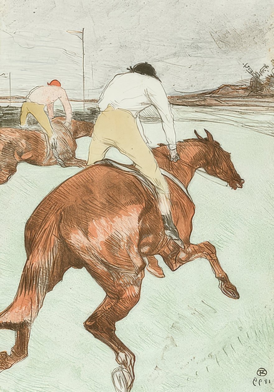 Dżokej (Le Jockey). 1899 autorstwa Henri de Toulouse Lautrec