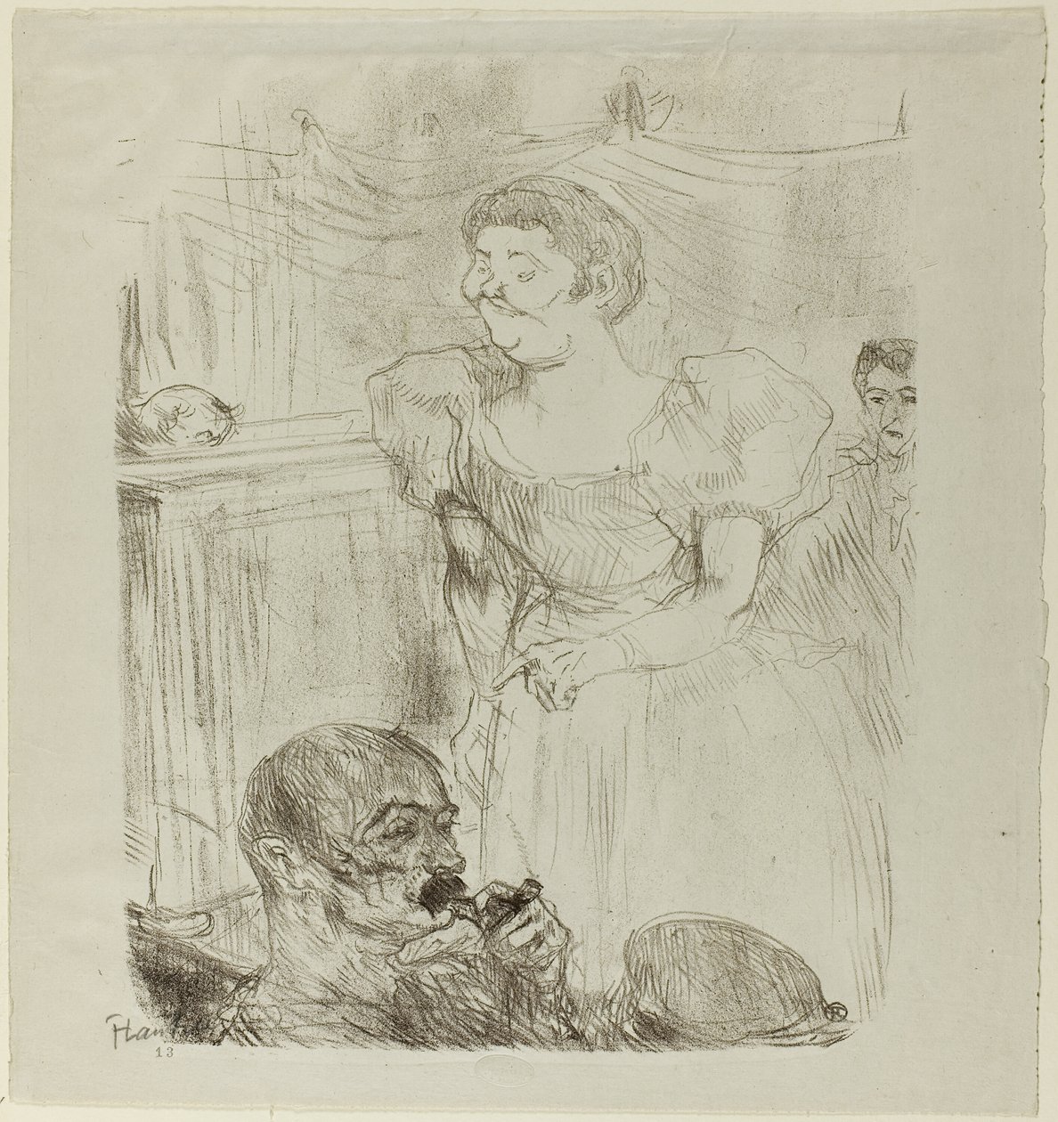 Di ti Fellow, angielska piosenkarka w kawiarni-koncercie autorstwa Henri de Toulouse Lautrec