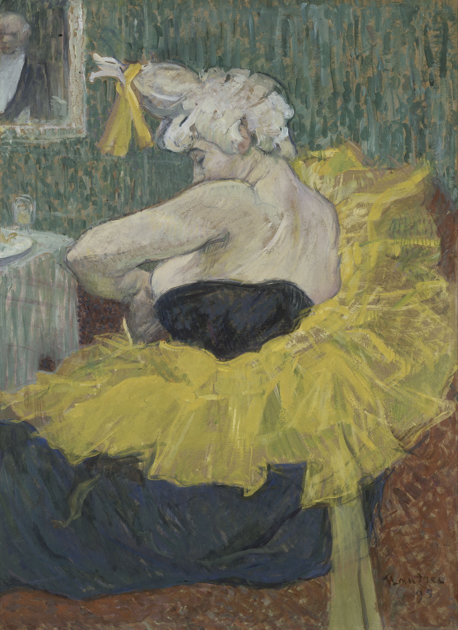 Die Clownesse Cha-U-Kao, 1895 autorstwa Henri de Toulouse Lautrec