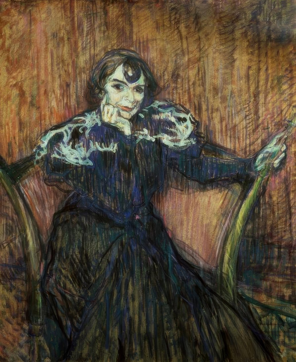 Aktorka Berthe Bady autorstwa Henri de Toulouse Lautrec