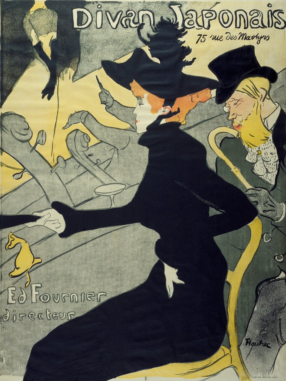 japońska kanapa autorstwa Henri de Toulouse Lautrec
