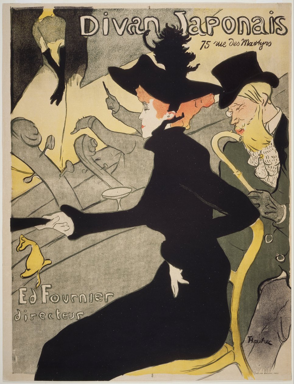 Japońska sofa autorstwa Henri de Toulouse Lautrec