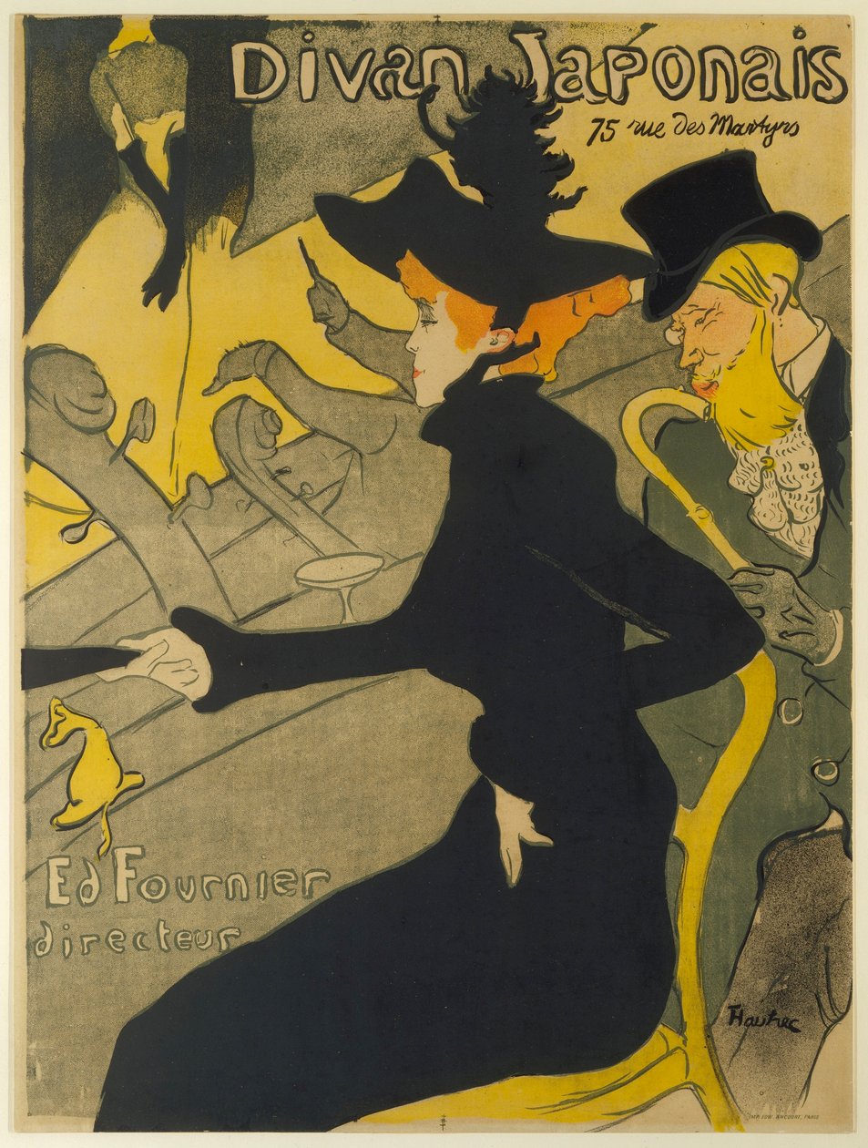 Japońska sofa autorstwa Henri de Toulouse Lautrec