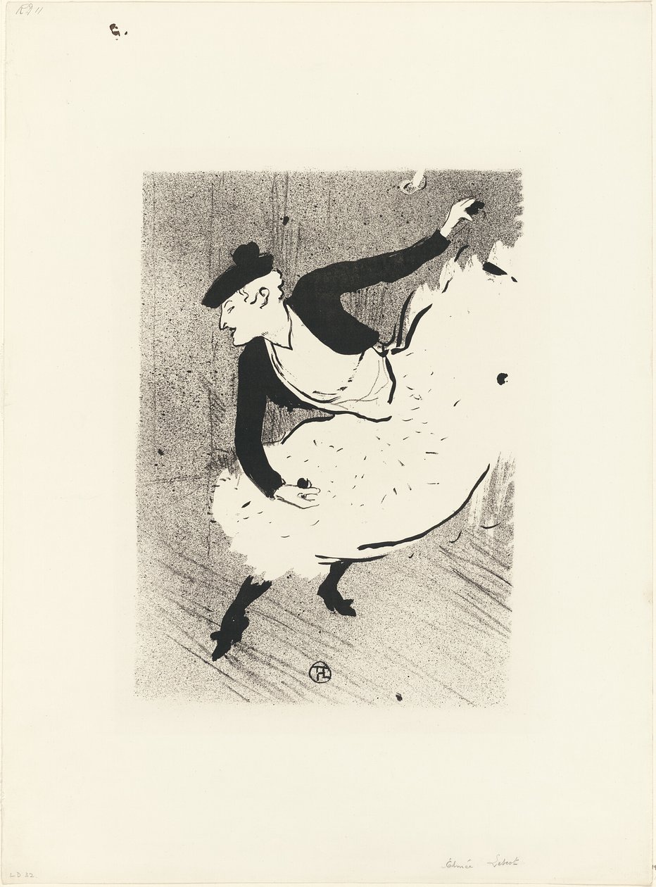 Edmée Lescot, z Le Café-Concert autorstwa Henri de Toulouse Lautrec