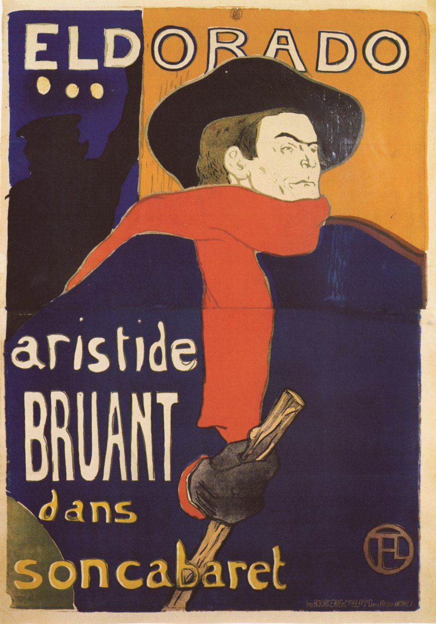 Eldorado, plakat Aristide Bruant, 1892 autorstwa Henri de Toulouse Lautrec