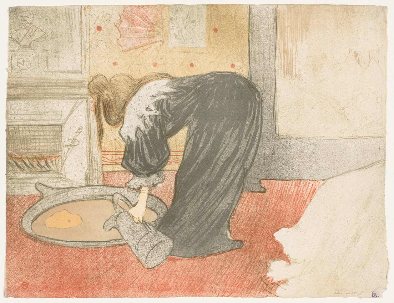Elles: Kobieta w wannie autorstwa Henri de Toulouse Lautrec