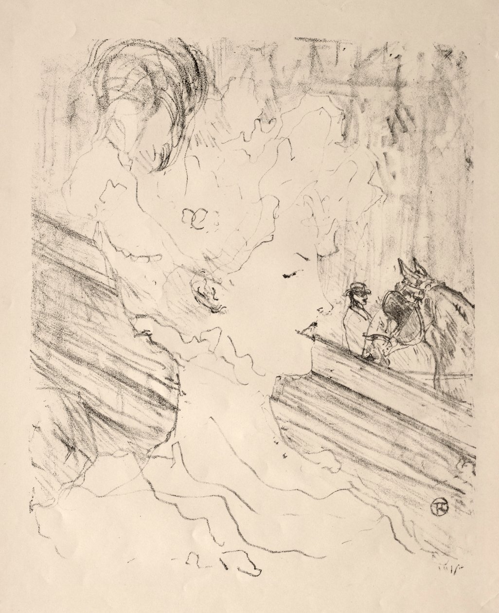 Emilienne dAlençon. autorstwa Henri de Toulouse Lautrec