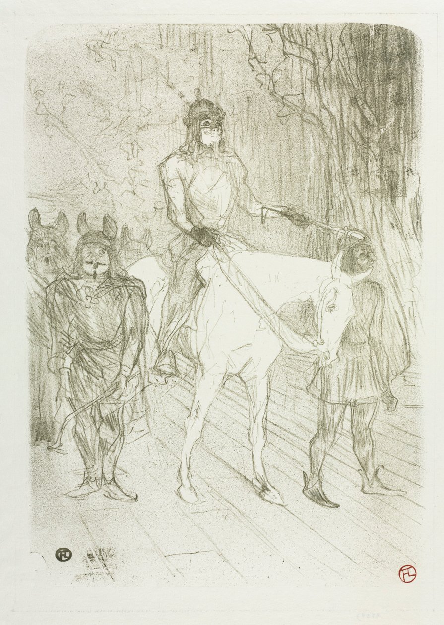 Wejście Brasseura w Chilpéric autorstwa Henri de Toulouse Lautrec