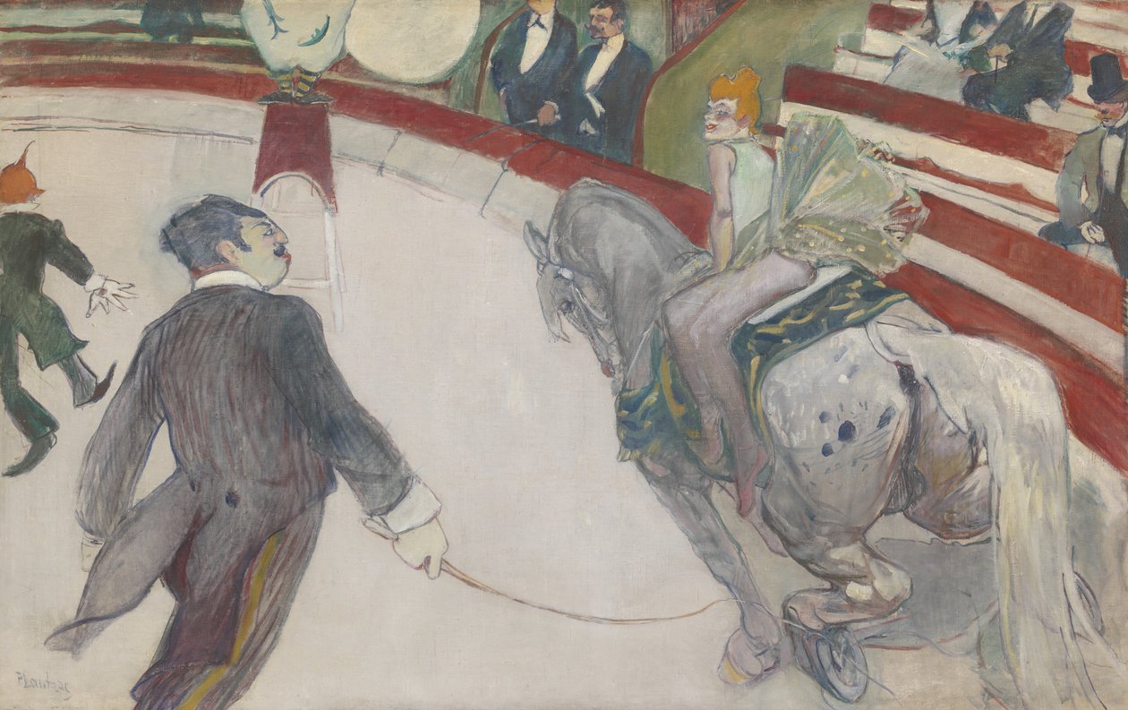 Equestrienne w Cirque Fernando, 188788. autorstwa Henri de Toulouse Lautrec