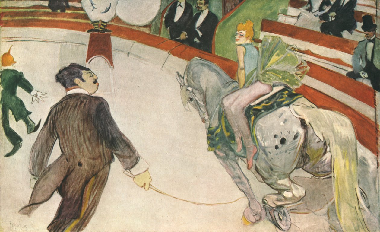 „Equestrienne w cyrku Fernando”, 1888, 1952. autorstwa Henri de Toulouse Lautrec
