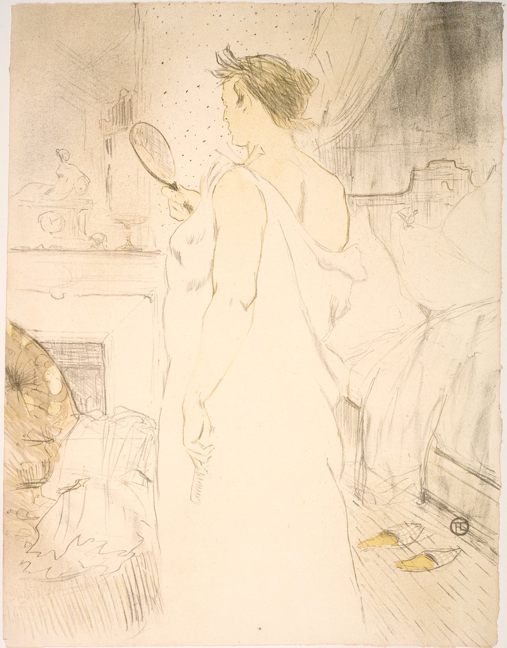 Kobieta z lodami, lody do rąk autorstwa Henri de Toulouse Lautrec