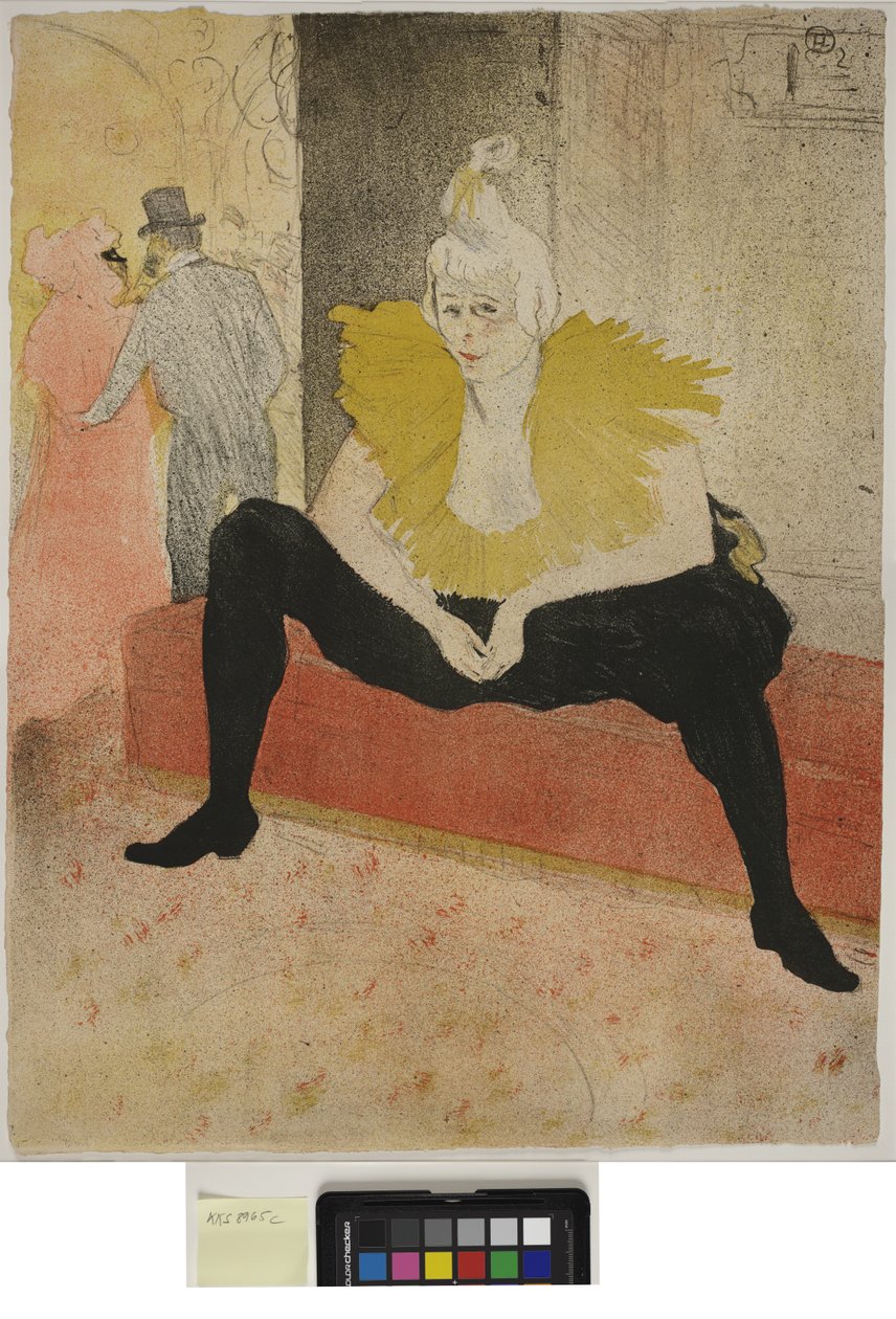 Kobieta na tacy, śniadanie, Madame Baron i Mademoiselle Popo autorstwa Henri de Toulouse Lautrec