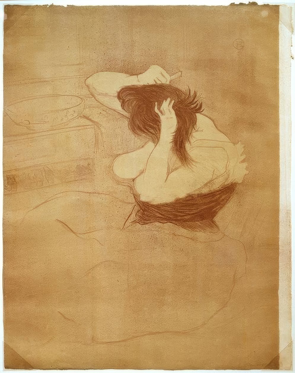 Czesanie, Fryzjerstwo autorstwa Henri de Toulouse Lautrec
