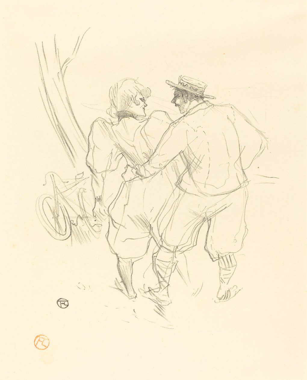 Kwiatowy, 1895. autorstwa Henri de Toulouse Lautrec