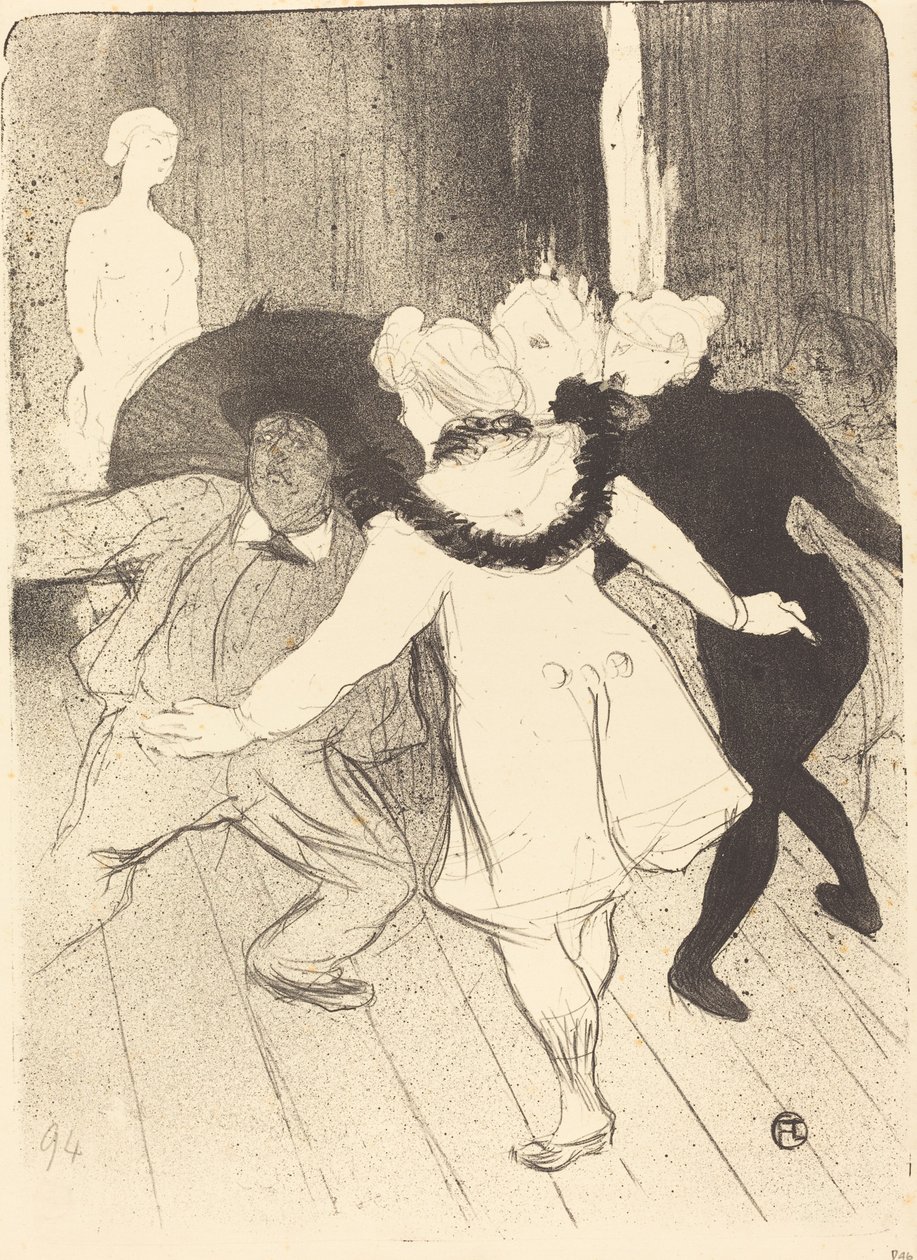 Folies-Bergere: Cenzorzy M. Prudhomme Folies-Bergere: Les pudeurs de..., 1893. autorstwa Henri de Toulouse Lautrec