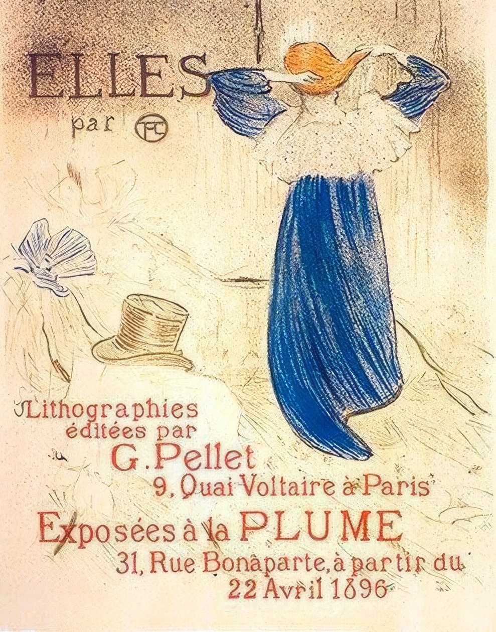 Frontyspis dla Elles autorstwa Henri de Toulouse Lautrec