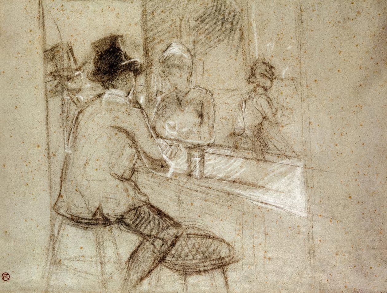 Koktajl z dżinem autorstwa Henri de Toulouse Lautrec