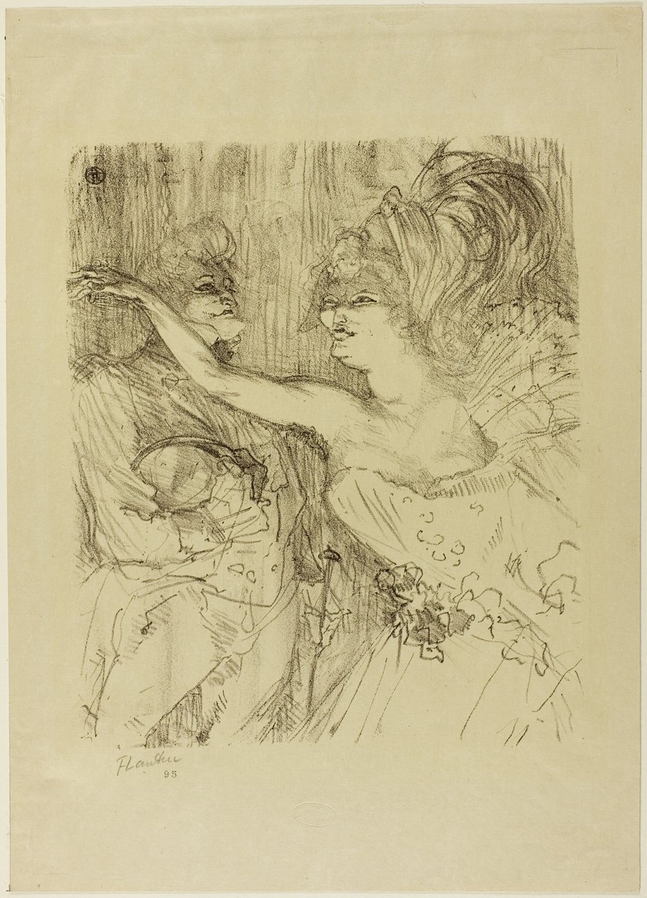 Guy i Mealy w „Paris qui Marche” autorstwa Henri de Toulouse Lautrec