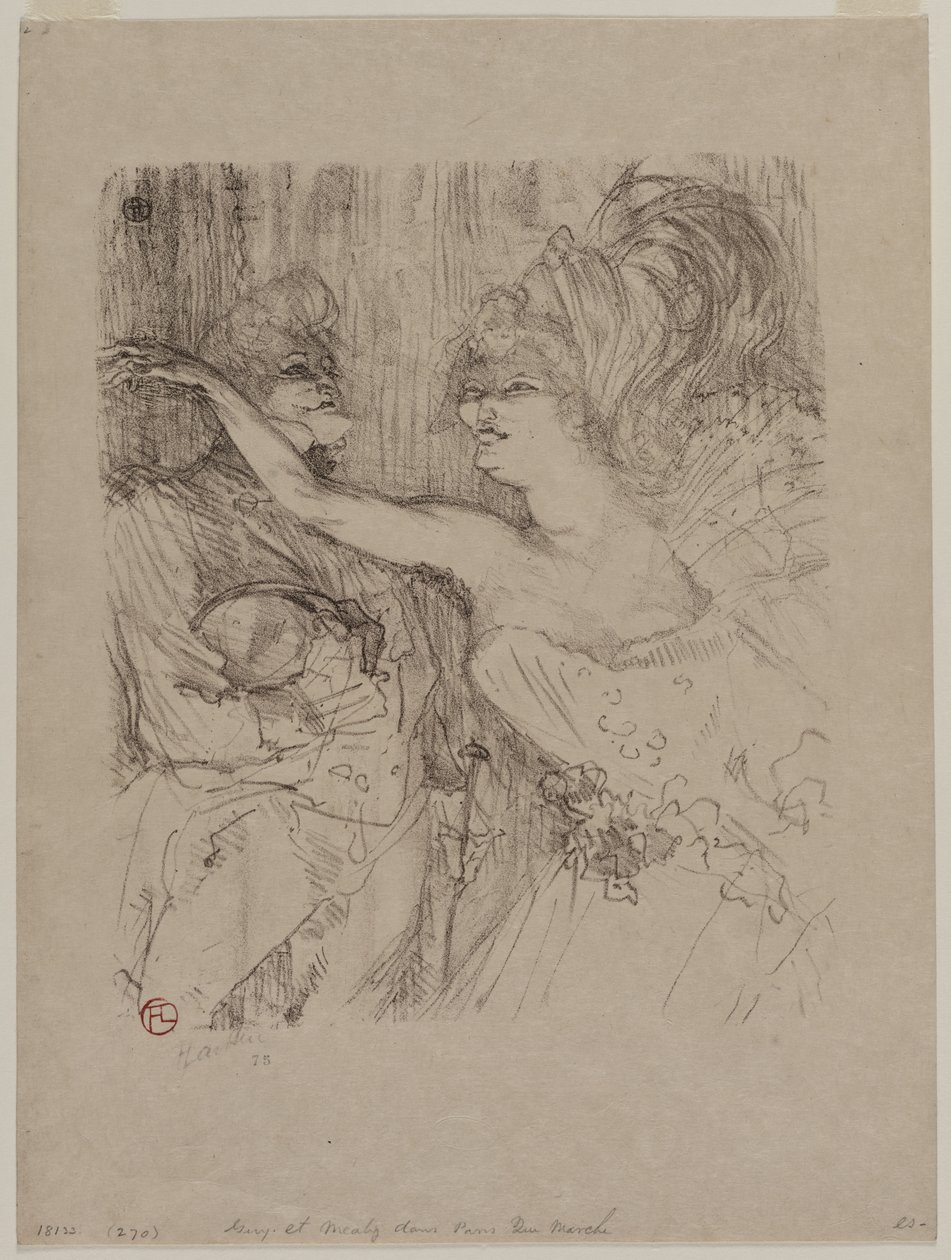 Guy i Mealy, w Paryżu qui Marche, 1898. autorstwa Henri de Toulouse Lautrec