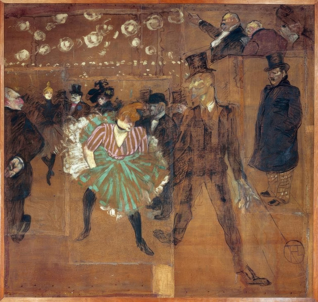 H. Toulouse-Lautrec, Tanz im Moulin Rouge autorstwa Henri de Toulouse Lautrec