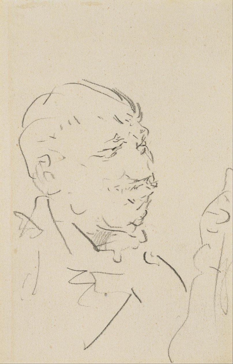 Głowa mężczyzny autorstwa Henri de Toulouse Lautrec