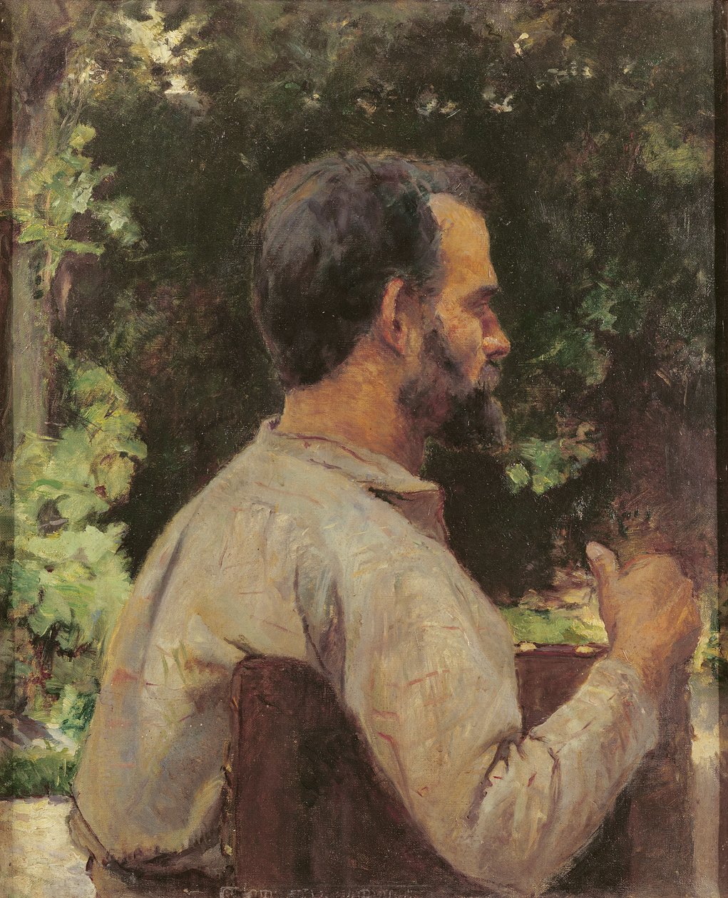 Głowa mężczyzny, Monsieur Etienne Devismes, 1882 autorstwa Henri de Toulouse Lautrec