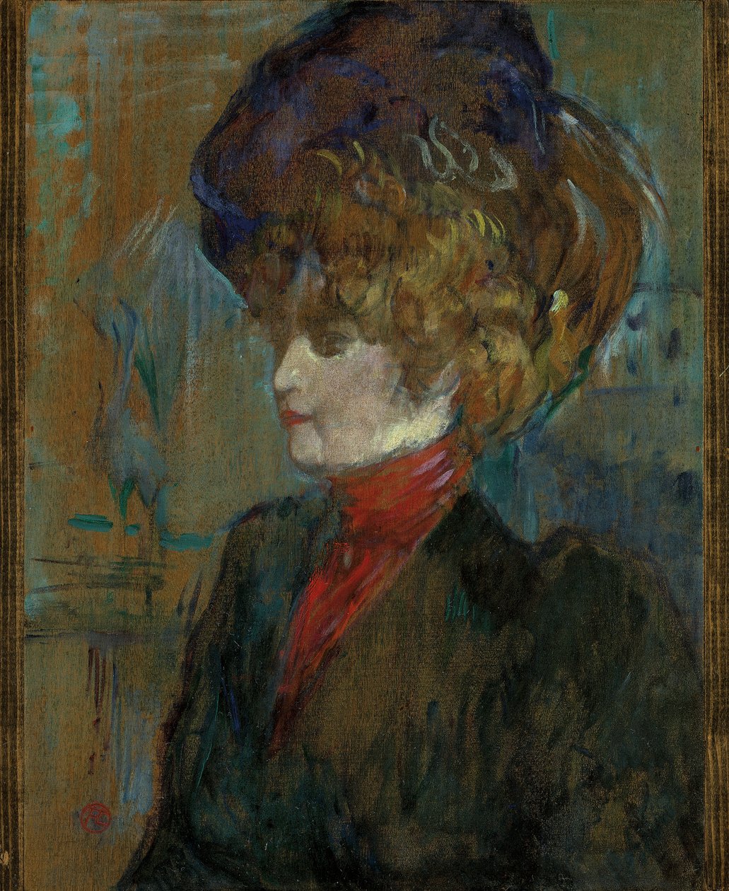Głowa angielskiej damy; Głowa Angielki, 1898 autorstwa Henri de Toulouse Lautrec