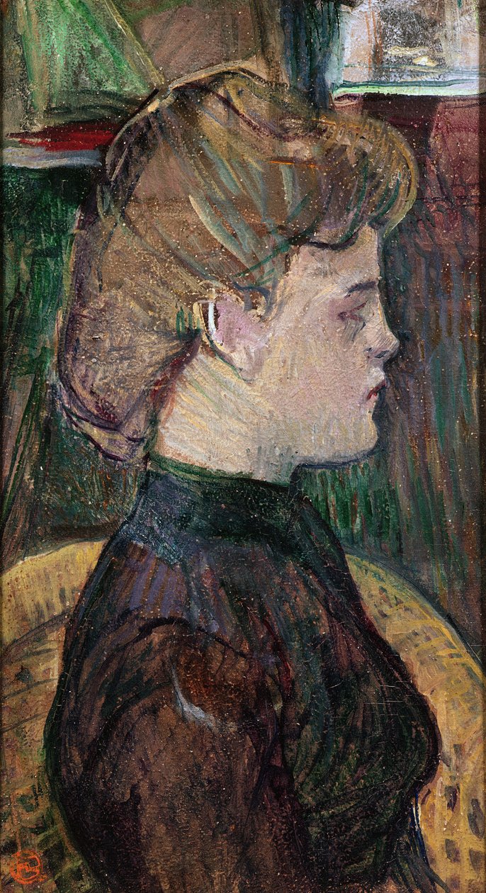 Hél ène V. Juliette Vary, 1888 (olej na drewnie) autorstwa Henri de Toulouse Lautrec