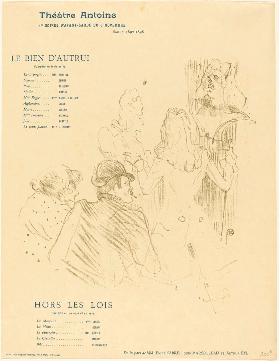 Hołd dla Moliera Hołd dla Moliera, 1897. autorstwa Henri de Toulouse Lautrec