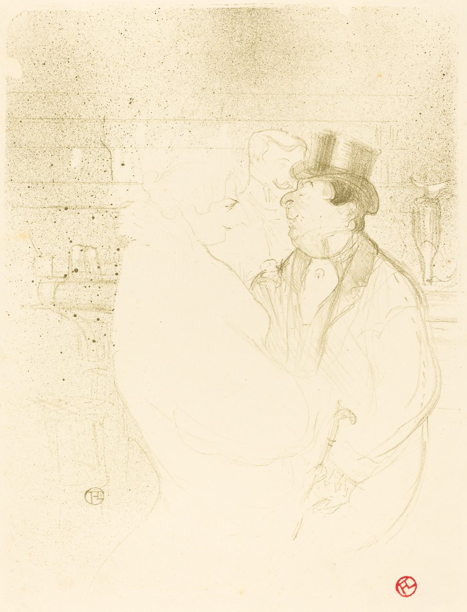 Ida Heath w barze Ida Heath au bar, 1894. autorstwa Henri de Toulouse-Lautrec