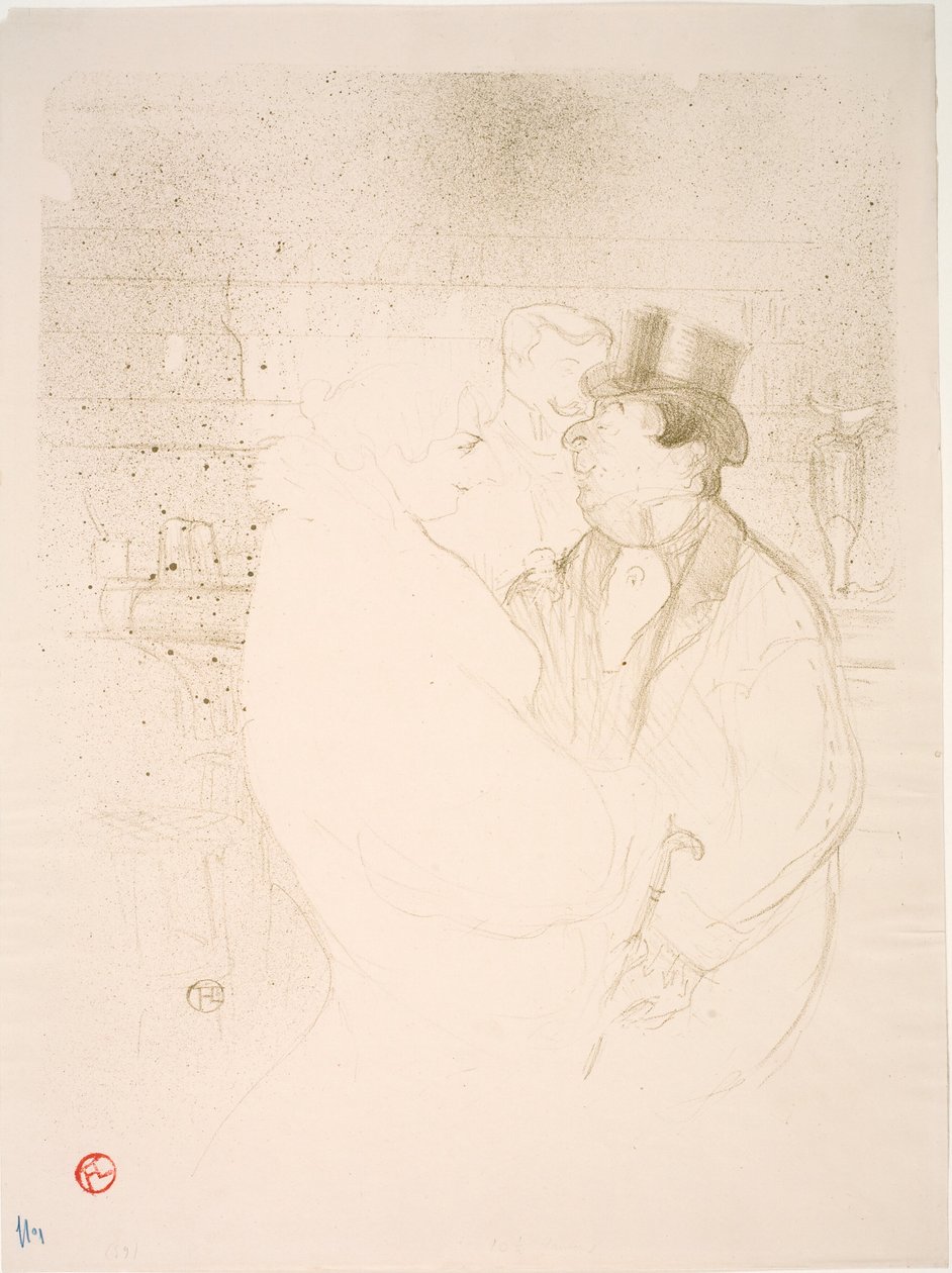 Ida Heath au Bar autorstwa Henri de Toulouse Lautrec