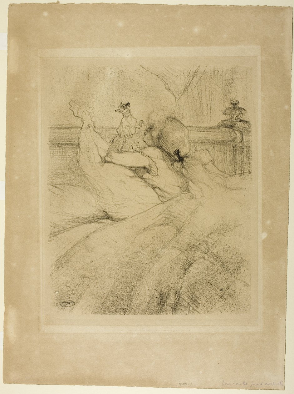 W łóżku autorstwa Henri de Toulouse Lautrec
