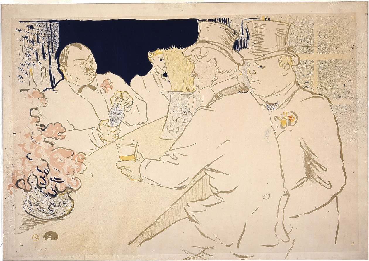 Irlandzki i amerykański bar, Rue Royale, z „The Chap Book” autorstwa Henri de Toulouse Lautrec