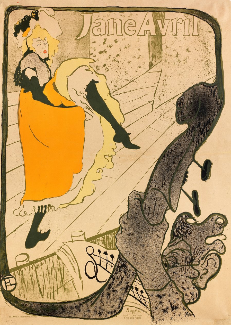 Jane Avril autorstwa Henri de Toulouse Lautrec