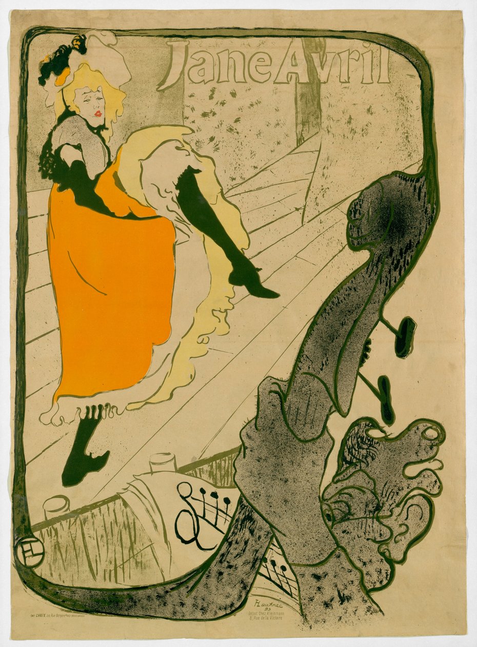 Jane Avril autorstwa Henri de Toulouse Lautrec