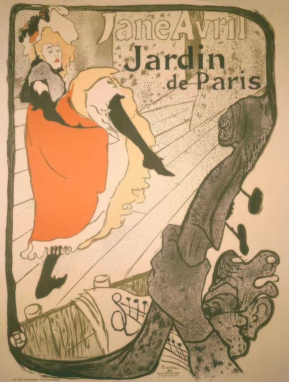 Jane Avril autorstwa Henri de Toulouse Lautrec
