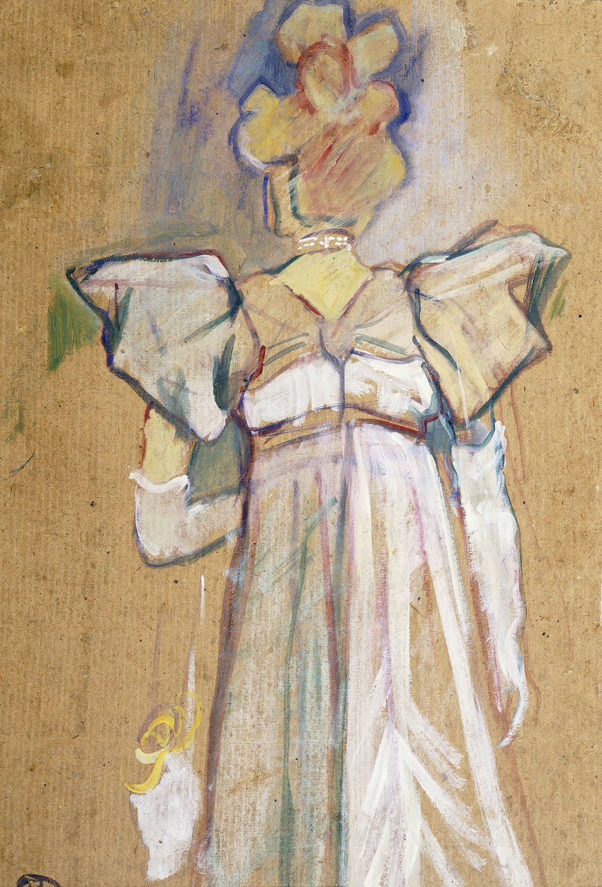 Jane Avril, 1893 r. autorstwa Henri de Toulouse Lautrec